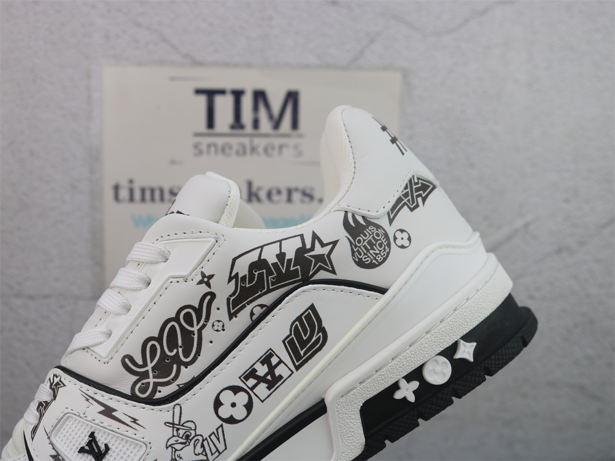 LV Trainer Sneaker White Black